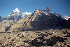 14 Paiju Peak, Choricho, Uli Biaho Tower From Khoburtse Just After Sunrise.jpg